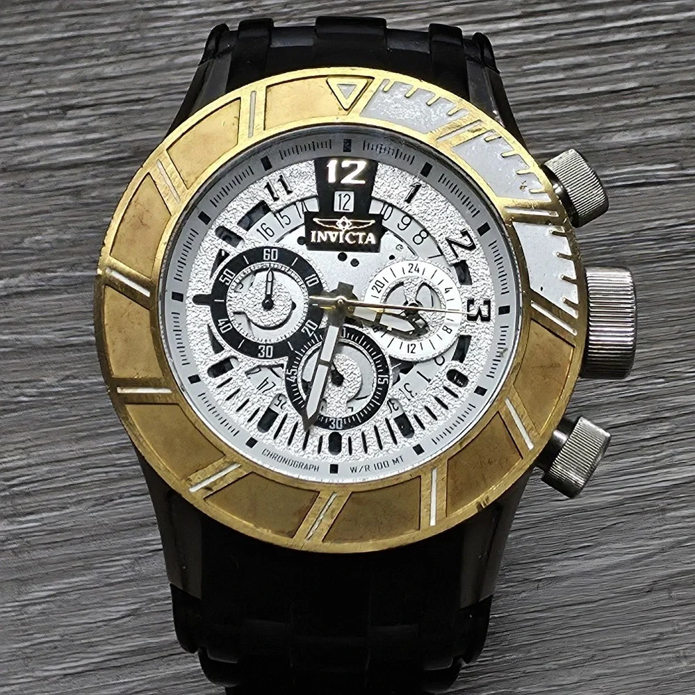 Invicta Pro Driver Model 14021 - Men's Watch - 50mm Stainless W/White Face